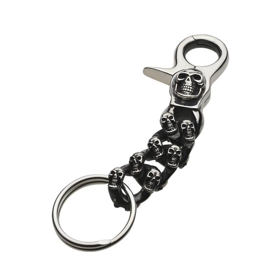 シルバースカルキーチェーン スカル シルバーキーチェーン シルバーアクセサリー 骸骨
