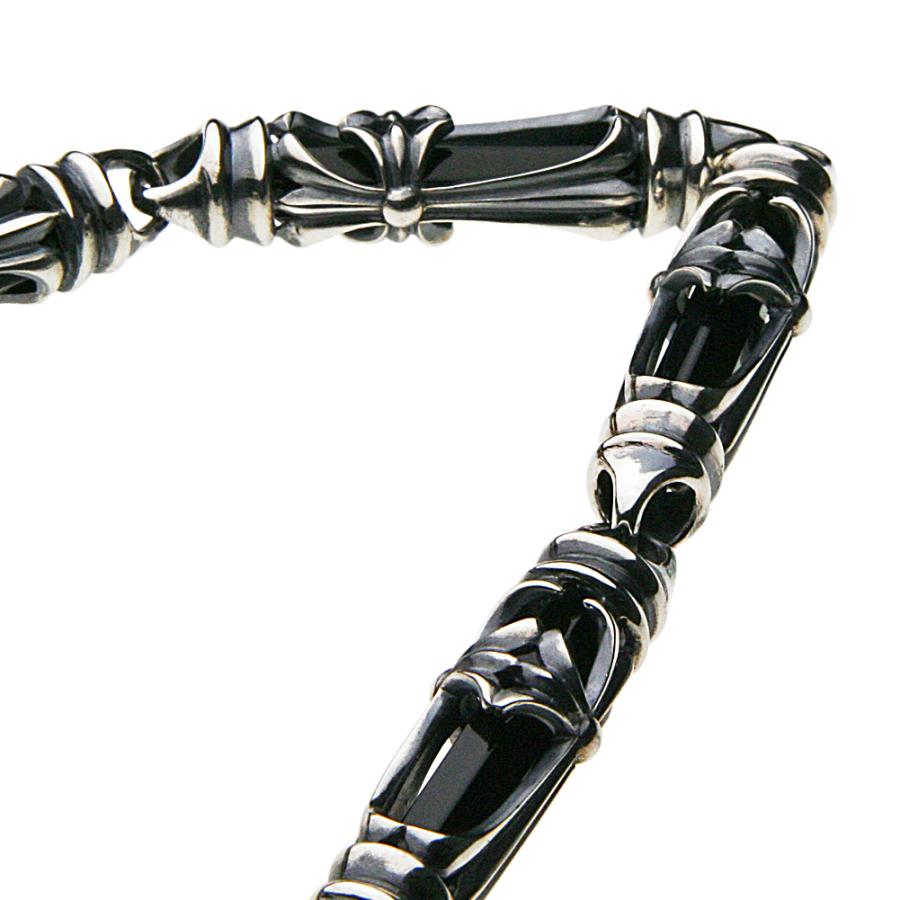 シルバーウォレットチェーン オニキス シルバー925 silver925