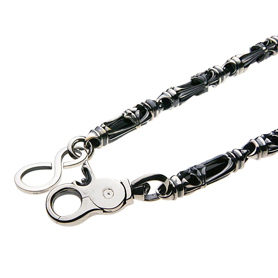 S&A ウォレットチェーン シルバー 925 銀製 オニキス wallet シルバーウォレットチェーン オニキス シルバー925 silver925