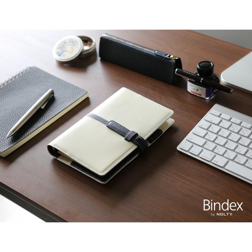 システム手帳 B6 本革 バインデックス Bindex アルモ B15 オフホワイト