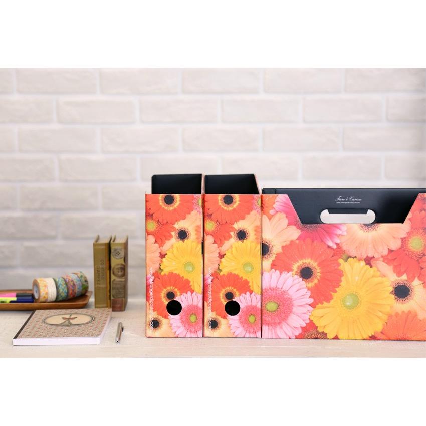 ファイルボックス A4 横 エトランジェ ディ コスタリカ 花柄 ファイル