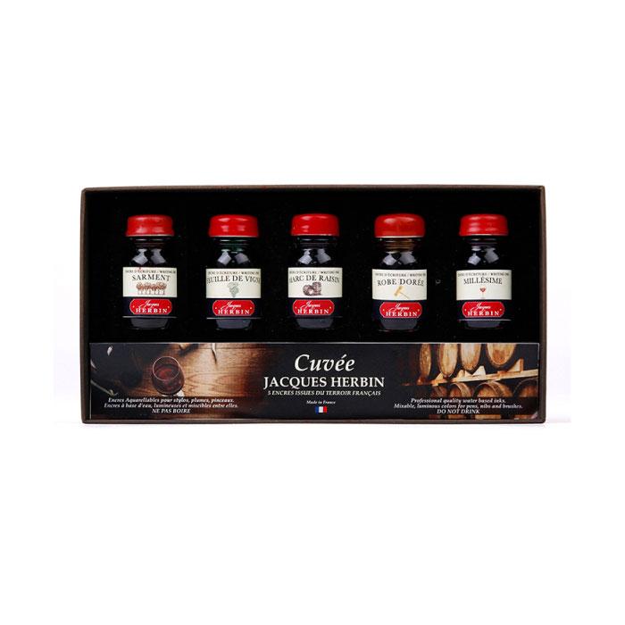 エルバン（HERBIN） キュヴェ インクコフレ ミニインク10ml×5色セット 