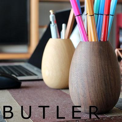ハイタイド バトラー ペンポット A ウォールナット （HX573）【HIGHTIDE Butler Pen Pot ペンスタンド 木製 無垢材 :hightide-062:フジオカ文具e