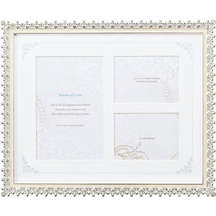ラドンナ ブライダルフレーム フォトフレーム 六つ切判 3窓 Mj 06 Wh Ladonna Photo Frame Bridal 写真立て デザイン おしゃれ インテリア Ladonna 054 フジオカ文具e Stationery 通販 Yahoo ショッピング