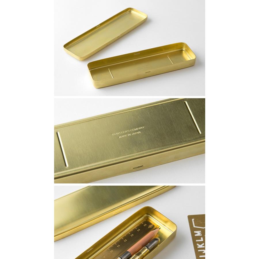 メール便可 2個まで】ミドリ MIDORI ブラスプロダクト ペンケース 缶