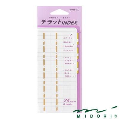 ミドリ出品 MIDORI ミドリ / インデックスラベル チラット 数字 金（82320006