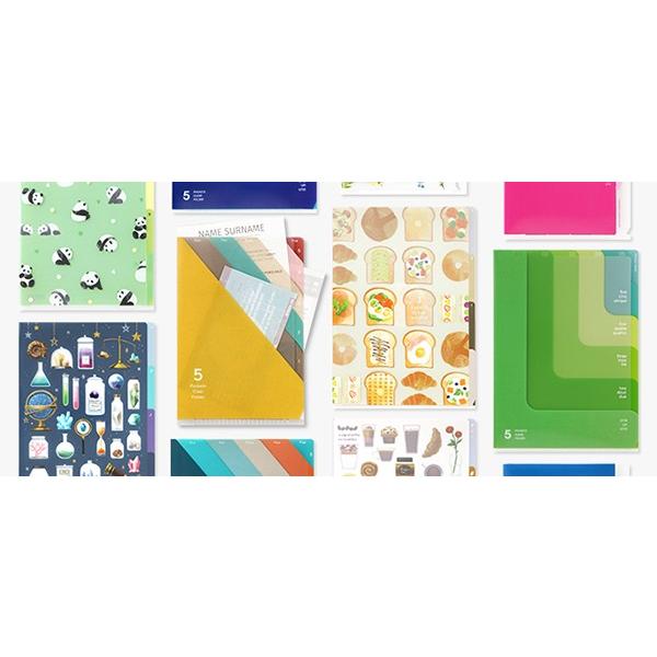 ミドリ 5ポケットクリアホルダー ストライプ柄 黄 Midori クリアホルダー クリアファイル かわいい Midori 2162 フジオカ文具e Stationery 通販 Yahoo ショッピング