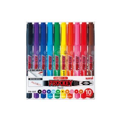 三菱鉛筆 プロッキーアソートセット 水性サインペン 10色セット（PM