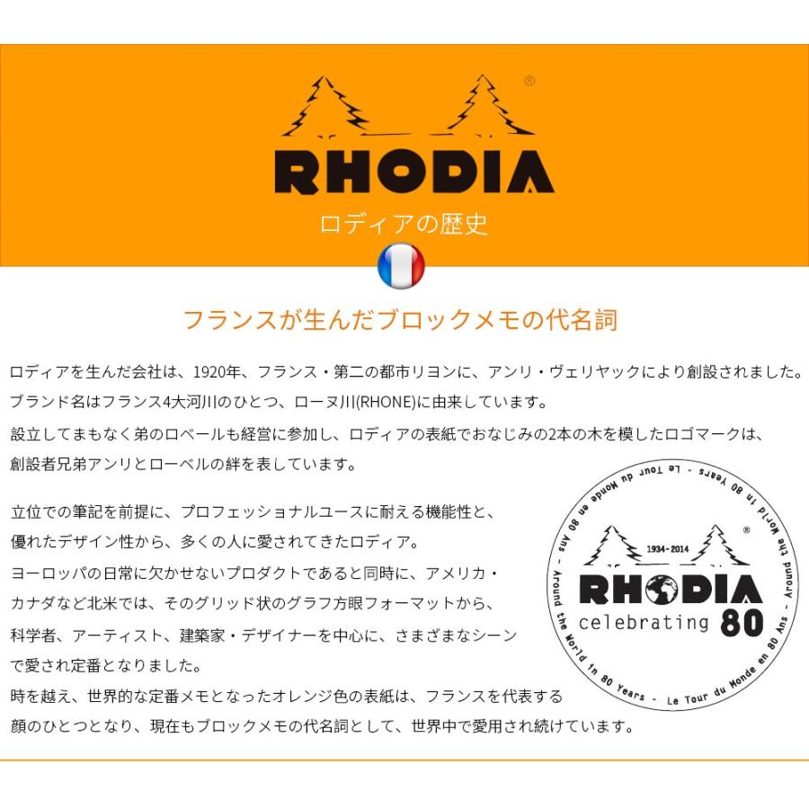 ロディア RHODIA / ブロックロディア No.18 A4サイズ (ブラック・5mm方眼)(cf182009)【メモ メモ帳 メモパッド 】｜e-stationery-fujioka｜06