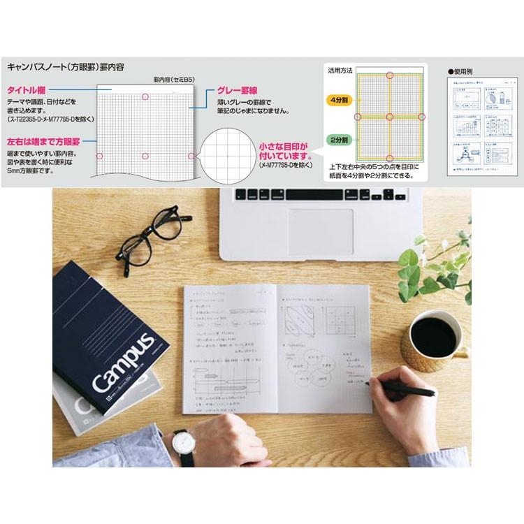 コクヨ キャンパス ツインリングノート 方眼罫 カットオフ セミb5 50枚 ス T113s5 D S Kokuyo 1011 フジオカ文具e Stationery 通販 Yahoo ショッピング