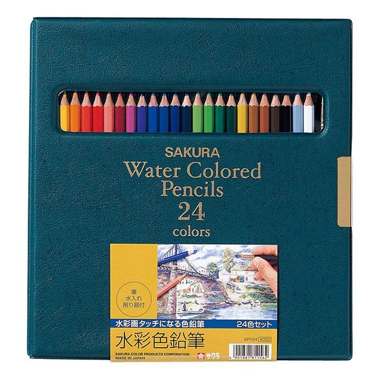 サクラ 色鉛筆 / 水彩色鉛筆24色（EPY24）【SAKURA 筆記具 事務用品