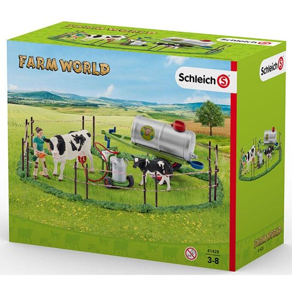 AVAN LILY シュライヒ 動物フィギュア セット 乳牛家族の牧場