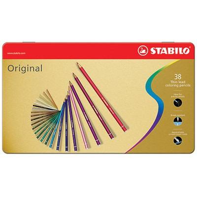 スタビロ STABILO オリジナル Original 硬質水彩色鉛筆 38色セット 8778-6