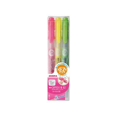ZEBRA（ゼブラ） 蛍光ペン 蛍光オプテックス1 EZ 3色セット（WKS11-3C