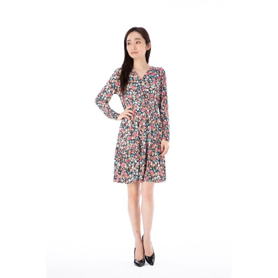 エジェリ(EGERIE)ワンピース T1 T2 T3サイズ 長袖 膝丈ワンピース 小花柄 カシュクール ジャージー レディース 大人 | EGERIE | 10