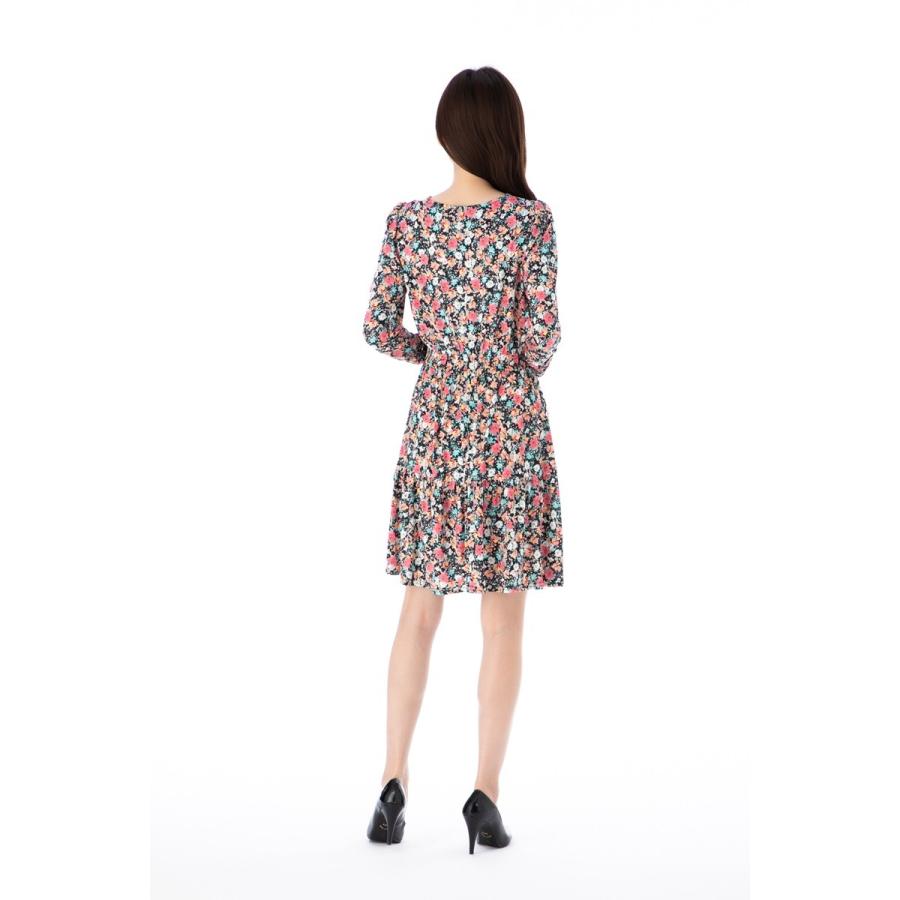 エジェリ(EGERIE)ワンピース T1 T2 T3サイズ 長袖 膝丈ワンピース 小花柄 カシュクール ジャージー レディース 大人 | EGERIE | 02
