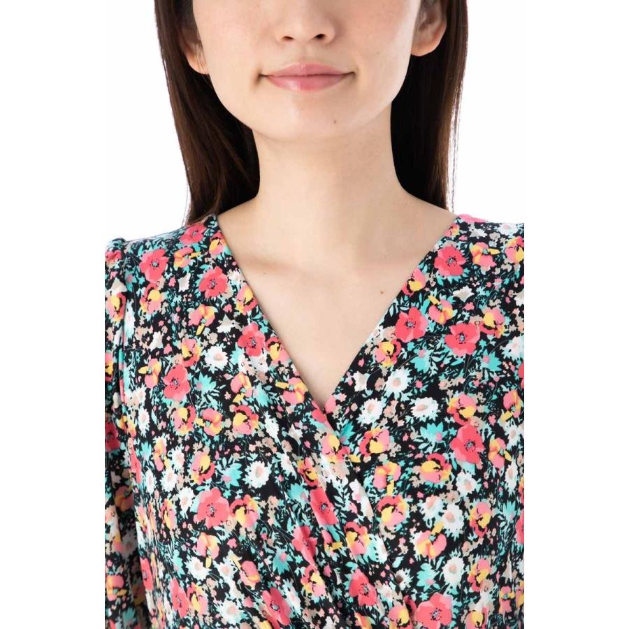 エジェリ(EGERIE)ワンピース T1 T2 T3サイズ 長袖 膝丈ワンピース 小花柄 カシュクール ジャージー レディース 大人 | EGERIE | 03