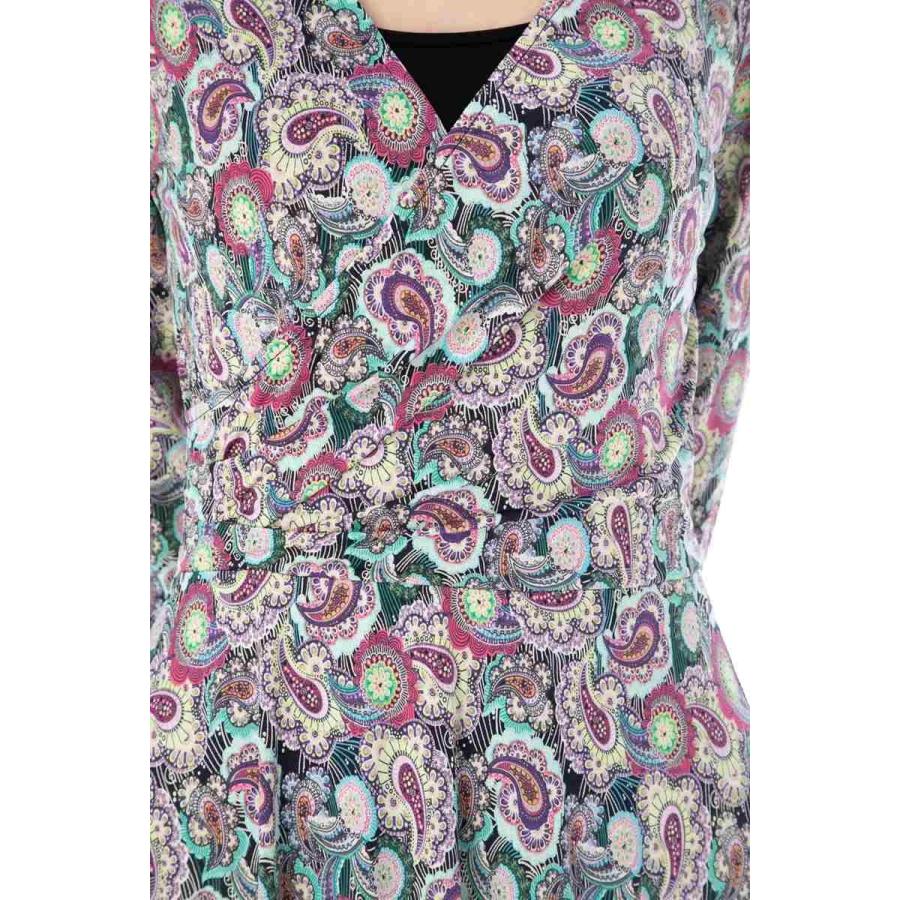 エジェリ Egerie ワンピース T1 T2 T3サイズ 七分袖 ミドル丈ワンピース ペイズリー柄 カシュクール ジャージー レディース 002valia2 ステラウェブショップ 通販 Yahoo ショッピング