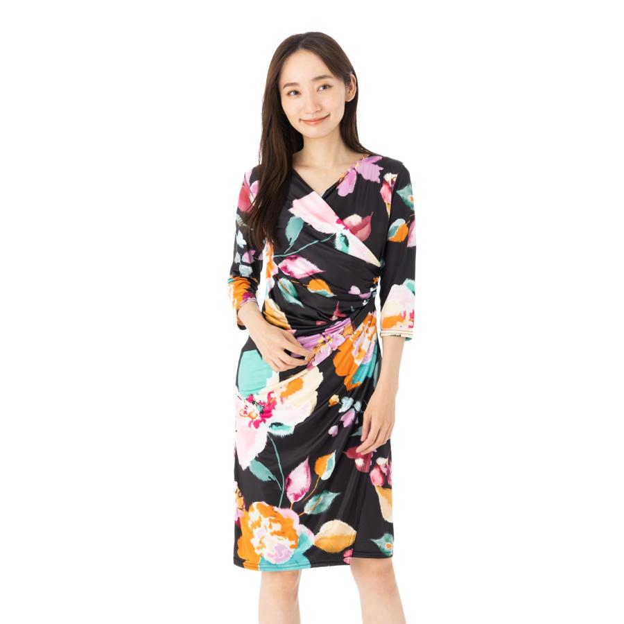 エジェリワンピース」 EGERIEワンピース T1 T2 T3サイズ 七分袖 膝丈  