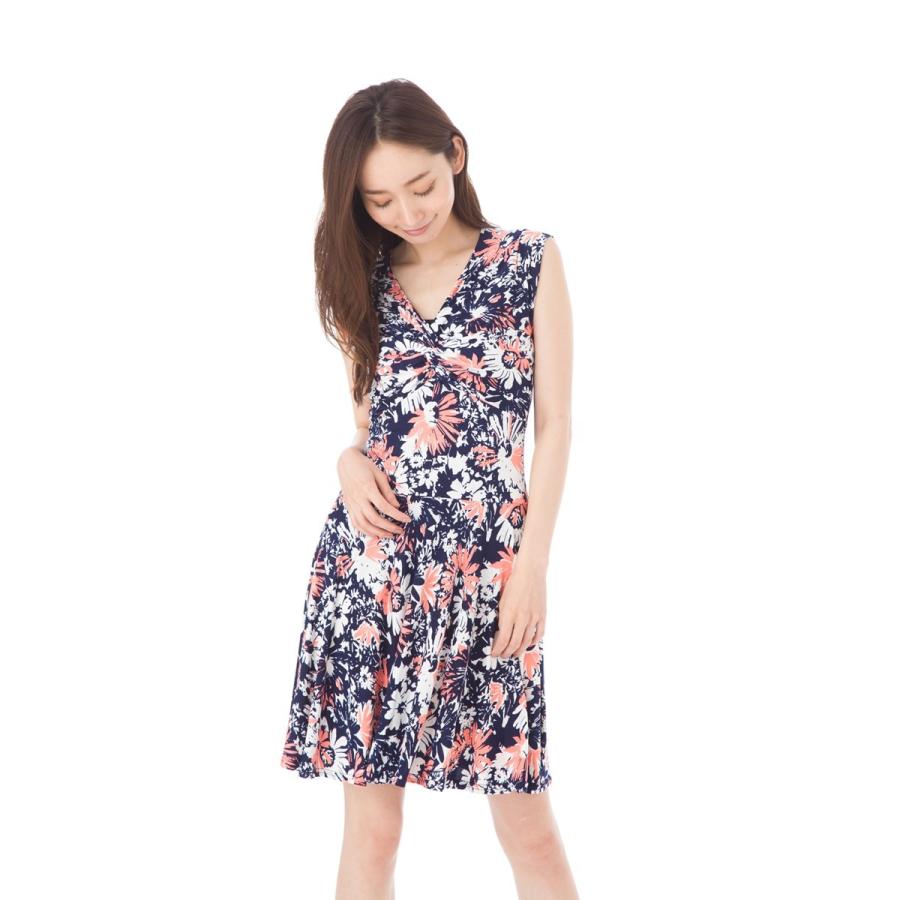エジェリ Egerie ワンピース T1 T2 T3 T4サイズ フレンチ袖 ひざ丈ワンピース ｖネック 花柄 大人 レディース 上品 ジャージー 807alambra1 ステラウェブショップ 通販 Yahoo ショッピング