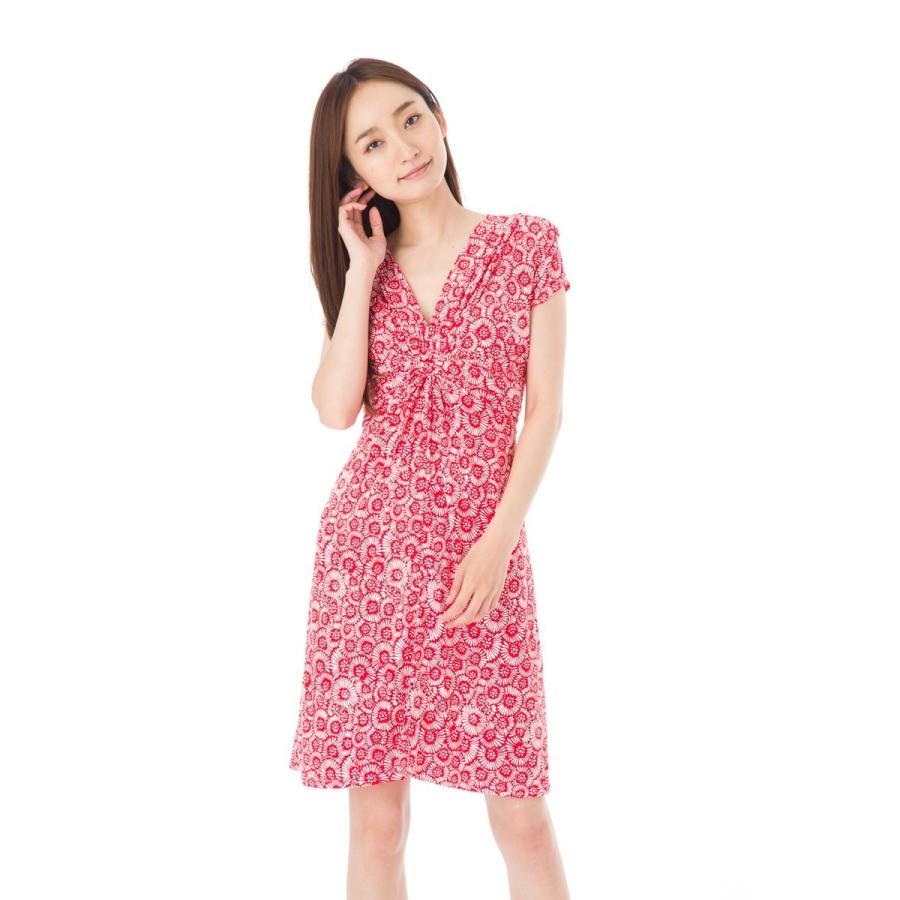 オンラインストア限定 フィフィーユ Fifilles ワンピース T1 T2 T3サイズ 半袖 Vネック ロング丈ワンピース ジャージー 大人上品 レディース 総柄 大きいサイズ 残りわずか Test Neozink Com