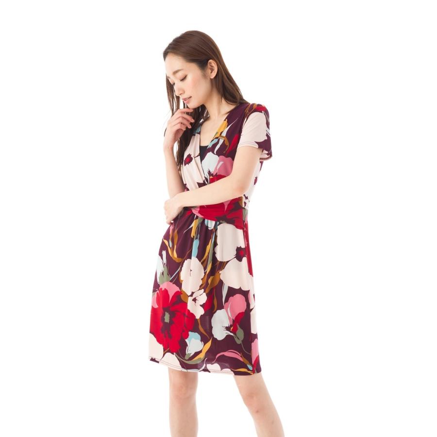 エジェリ Egerie ワンピース T1 T2 T3サイズ 半袖 ひざ丈ワンピース ｖネック ジャージー レディース 809jaden1 ステラウェブショップ 通販 Yahoo ショッピング