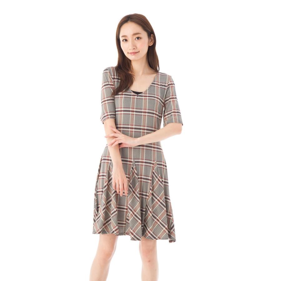 ファス Fas ワンピース T1 T2 T3サイズ 大人ワンピース レディース 5分袖 膝丈 ジャージーワンピース Fille A Suivre Fas 809nina2 ステラウェブショップ 通販 Yahoo ショッピング