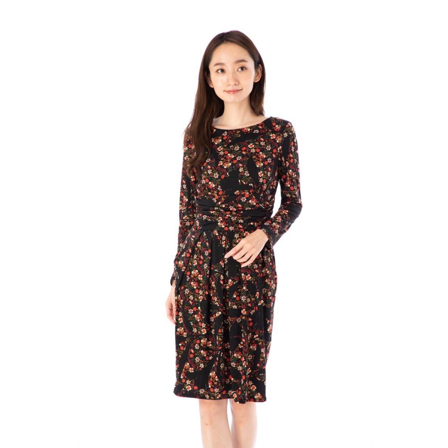 フィフィーユ Fifilles ワンピース T1 T2 T3サイズ 長袖 膝丈 花柄 ジャージー 大人ワンピース レディース 上品 909fita1 ステラウェブショップ 通販 Yahoo ショッピング