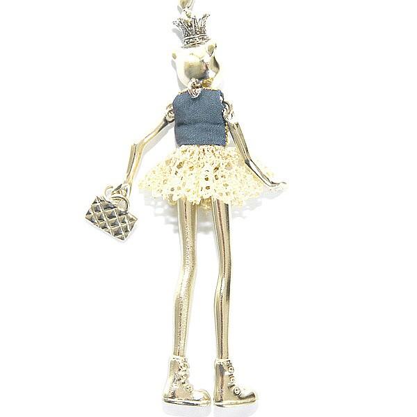 セルバン ギャゾット（Servane Gaxotte）王冠タヌキドールネックレス フランスの画像