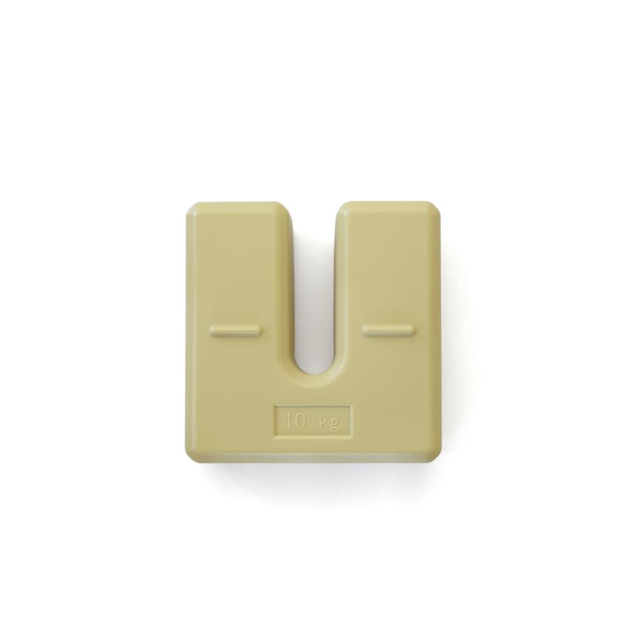 重り U型ベースウエイト 物干し台 看板 のぼり旗 テント 転倒防止 10kg ベージュ BW-BEG | 日本ハンガーボード | 02