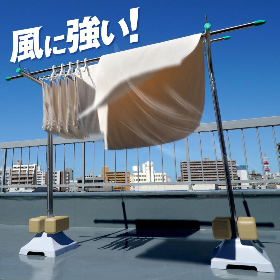 重り U型ベースウエイト 物干し台 看板 のぼり旗 テント 転倒防止 10kg ベージュ BW-BEG | 日本ハンガーボード | 04