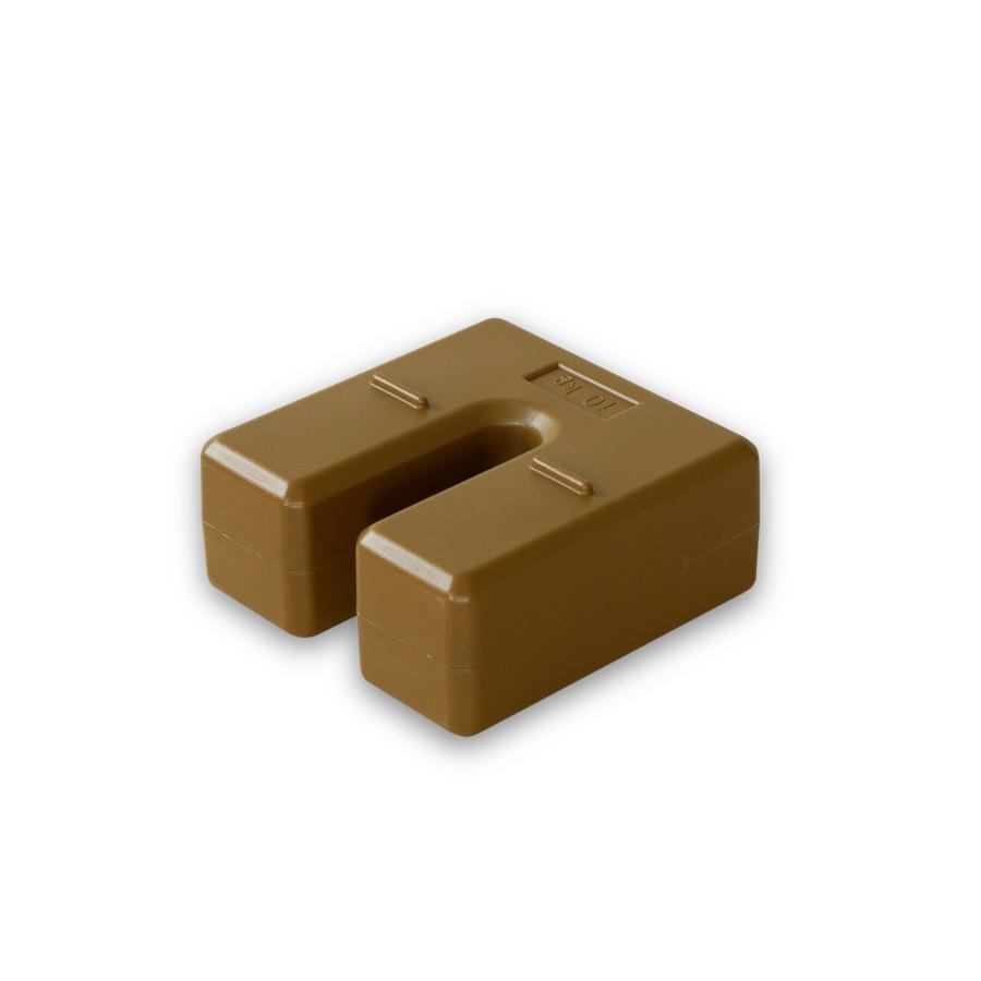 重り U型ベースウエイト 物干し台 看板 のぼり旗 テント 転倒防止 10kg ブラウン BW-BRN | 日本ハンガーボード