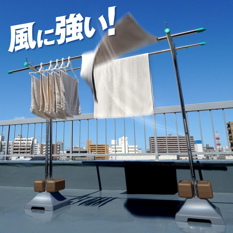 重り U型ベースウエイト 物干し台 看板 のぼり旗 テント 転倒防止 10kg ブラウン BW-BRN | 日本ハンガーボード | 04