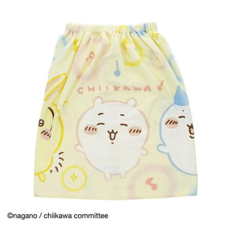 丸眞 マルシン マキマキタオル 巻きタオル 60cm丈 ちいかわ おどろうちいかわ ラップタオル 水泳小物 スイミング 440577M | 