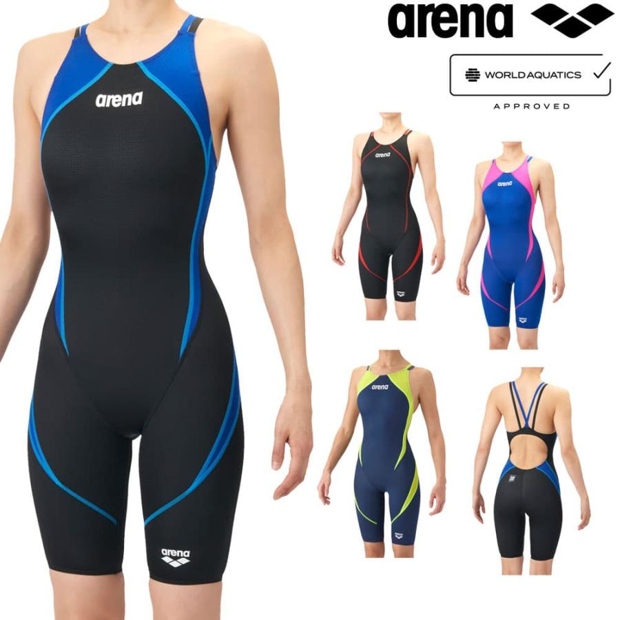 ARENA 競泳水着 レディース WA承認 AQUA ADVANCED AQUA XTREME レーシングワンピーススパッツ ダブルストラップ オープンバック 2026年春夏モデル AS6SRC25L | アリーナ
