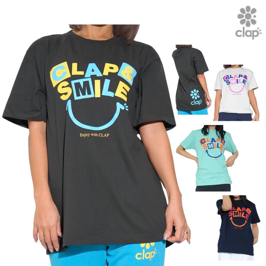 clap クラップ CLAP クラップアンドスマイル ティー Tシャツ 半袖  