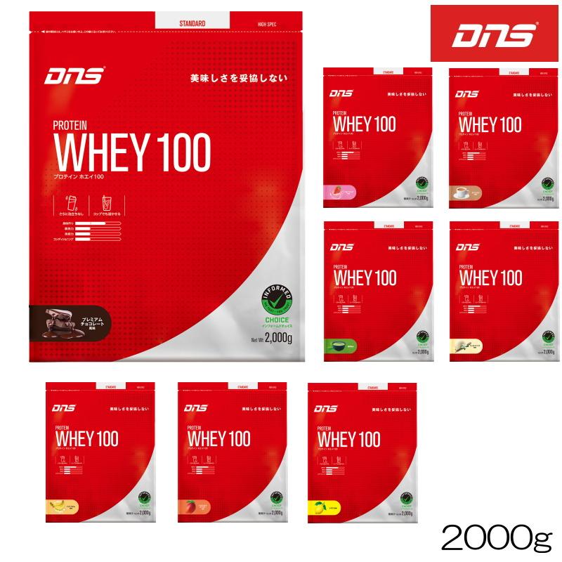 1345　2個セット　新品未開封　プロテイン　ホエイ100　DNS DNS（ディーエヌエス） プロテインホエイ100 PROTEIN WHEY100 2000g