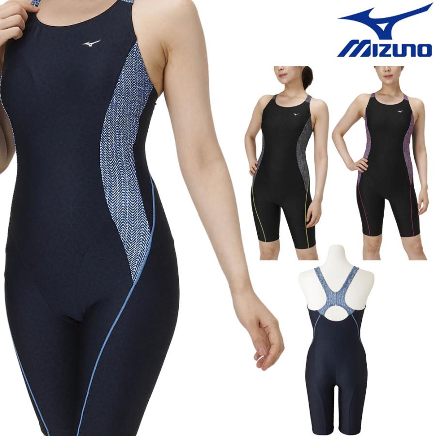 １着でも送料無料 ミズノ Mizuno フィットネス水着 レディース オールインワン パッド付き Stroke One 22年春夏モデル N2jg2303