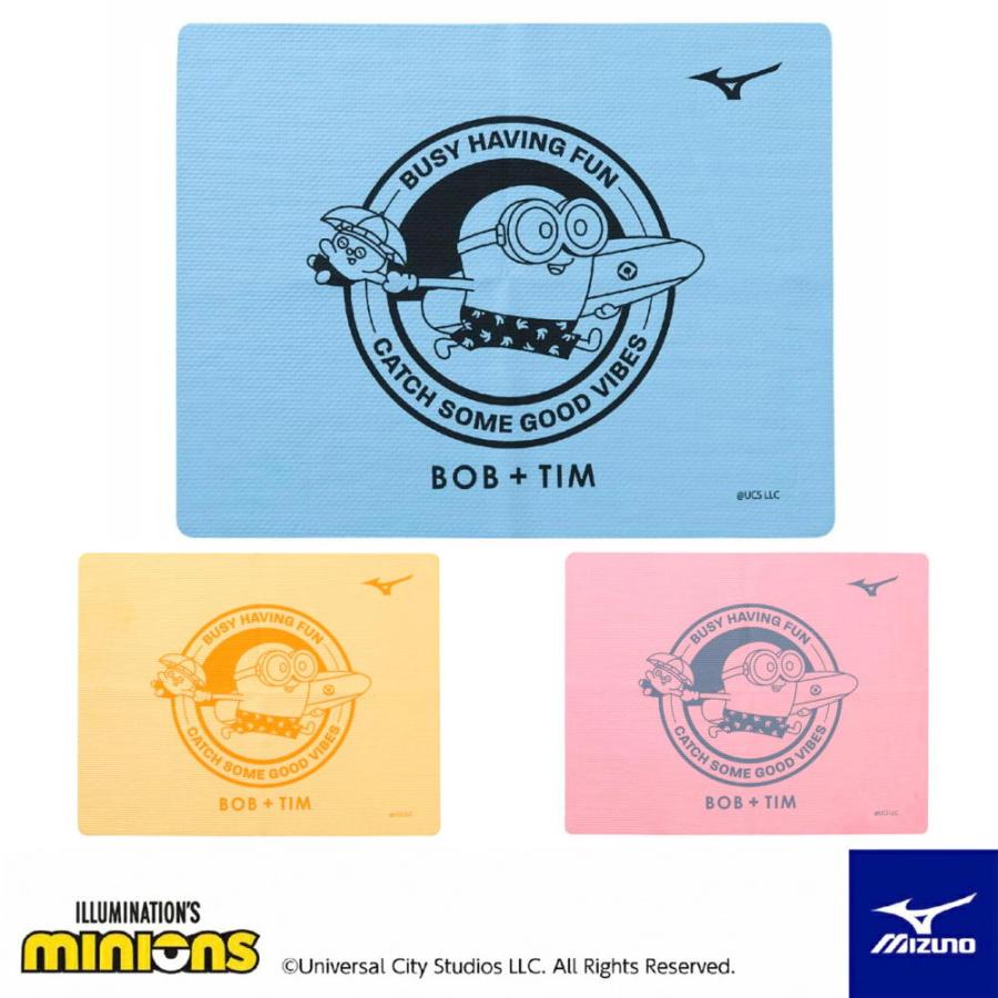 ㉔ ブレックス ミニオンズ コラボ タオル ミズノ MIZUNO 水泳 スイムタオル 吸水タオル セームタオル ミニオンズ