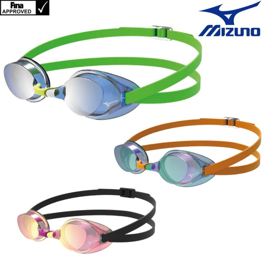 686円 期間限定 最安値挑戦 スイミング レーシング 限定ゴーグル 水泳 競泳 Mizuno ミズノ ノンクッション Accel Eye アクセルアイ ミラータイプ Fina承認 22年春夏モデル N3je81
