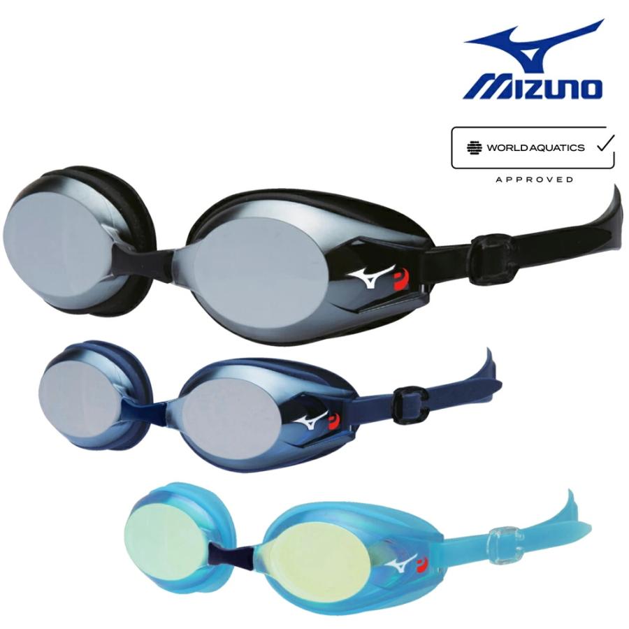 スポーツ用ミラーレンズゴーグル MIZUNO（ミズノ） 水泳 フィットネスゴーグル ミラーレンズ クッション