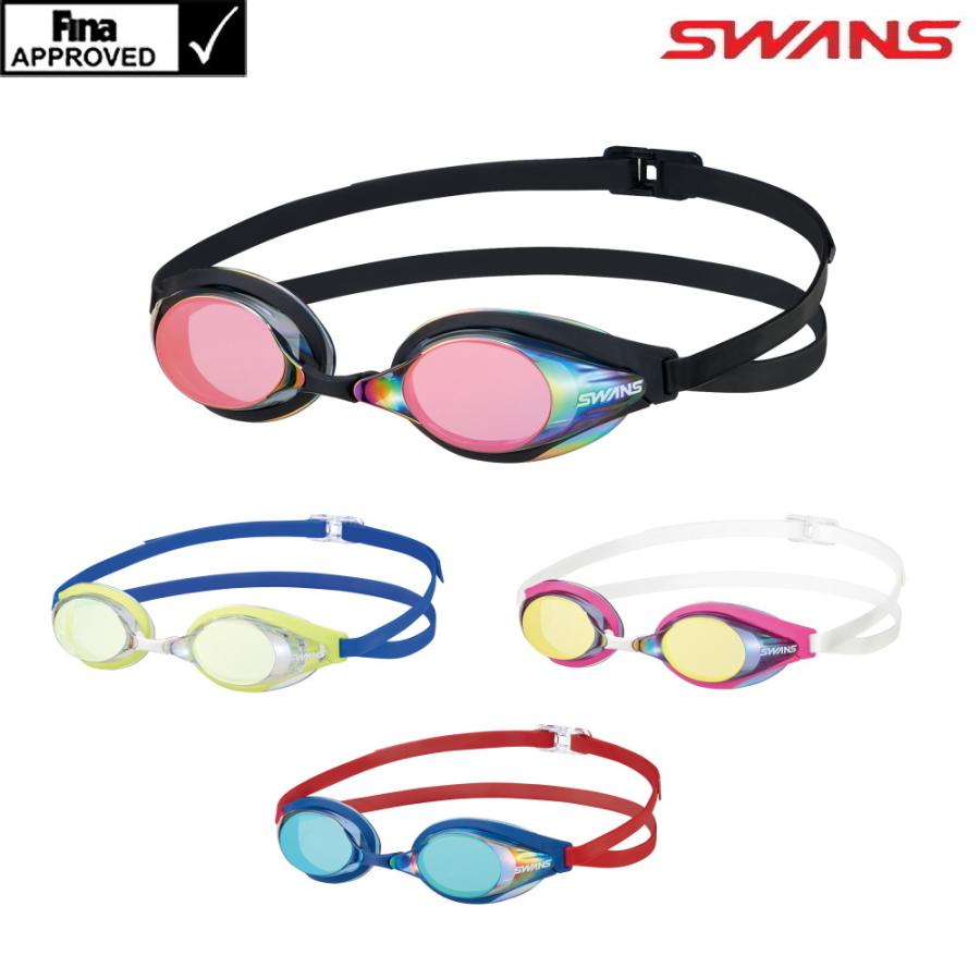 SWANS（スワンズ） ノンクッション スイミングゴーグル ミラータイプ