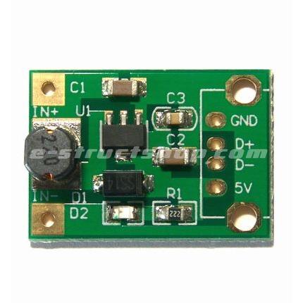 【送料無料】 超小型 昇圧 DC-DCコンバーター（出力5V　500mA） 入力 1〜5V |  | 01