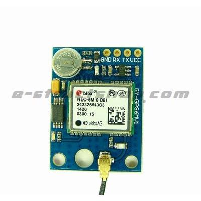 【送料無料】 NEO-6M GPS モジュール ＋ アンテナセット （バックアップ電池・EEPROM付） TTLシリアル接続 |  | 02