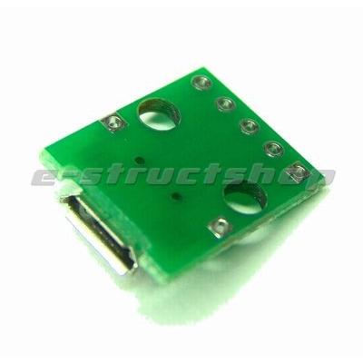 【送料無料】 マイクロ USB − DIP 変換 モジュール （ピンヘッダ付属） micro USB ブレッドボードでも使用できます |  | 01