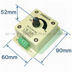 【送料無料】 無段階 調光 コントロール ユニット 12/24V 対応 出力 8A　LED 明るさ調整 |  | 02