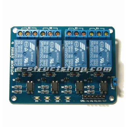 【送料無料】 4CH リレー モジュール （5V）　リレー スイッチ　1c 接点　アイソレート フォトカプラで絶縁 |  | 03