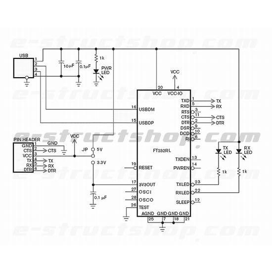 【送料無料】 FT232RL 搭載 USB - シリアル TTL 変換 モジュール |  | 03