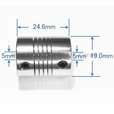 【送料無料】 シャフト カップリング （φ５ｍｍ−φ５ｍｍ） フレキシブル ジョイント |  | 01
