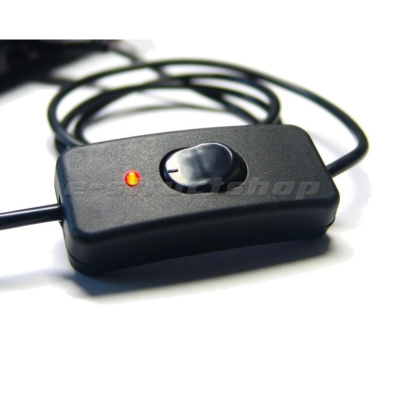 【送料無料】 データ通信対応 スイッチ付き USB 延長 ケーブル (全長 約1m) データ転送 LED付き USB-A コネクタ プラグ ジャック コード プリンター などにも |  | 02